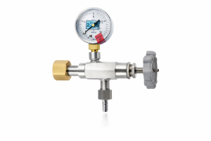 Вентиль точной регулировки ВТР-1-М160 для подачи поверочных газовых смесей с контролем давления и расхода